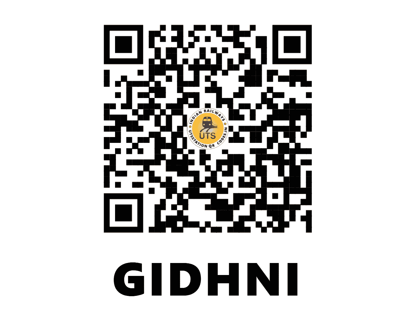 UTS QR Code for GIDHNI - GII (SE - WEST BENGAL)
